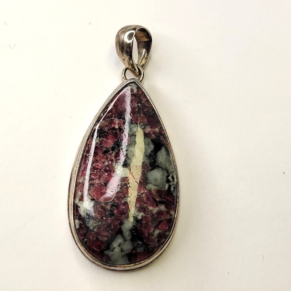 Eudialyte Pendant Handmade Jewelry 925 Sterling Silver Pendant